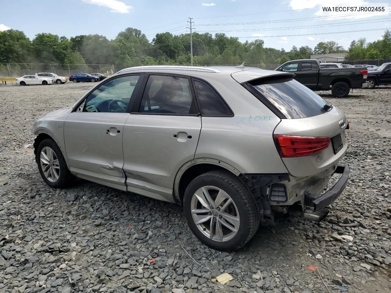 2018 Audi Q3 Premium VIN: WA1ECCFS7JR002455 Lot: 55798474