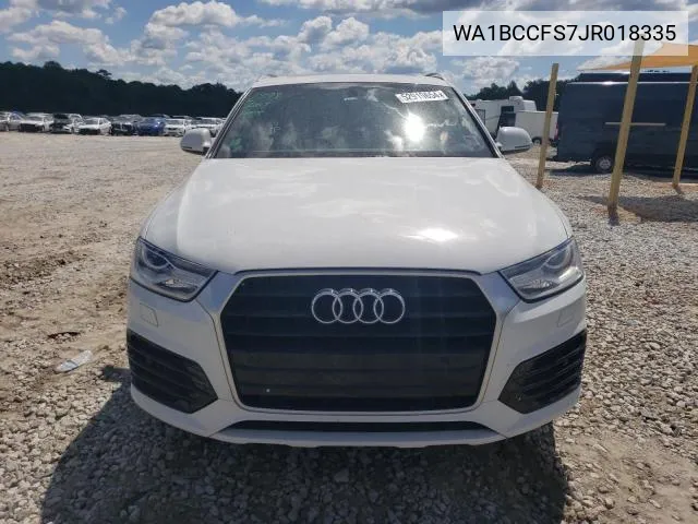 2018 Audi Q3 Premium VIN: WA1BCCFS7JR018335 Lot: 56917334