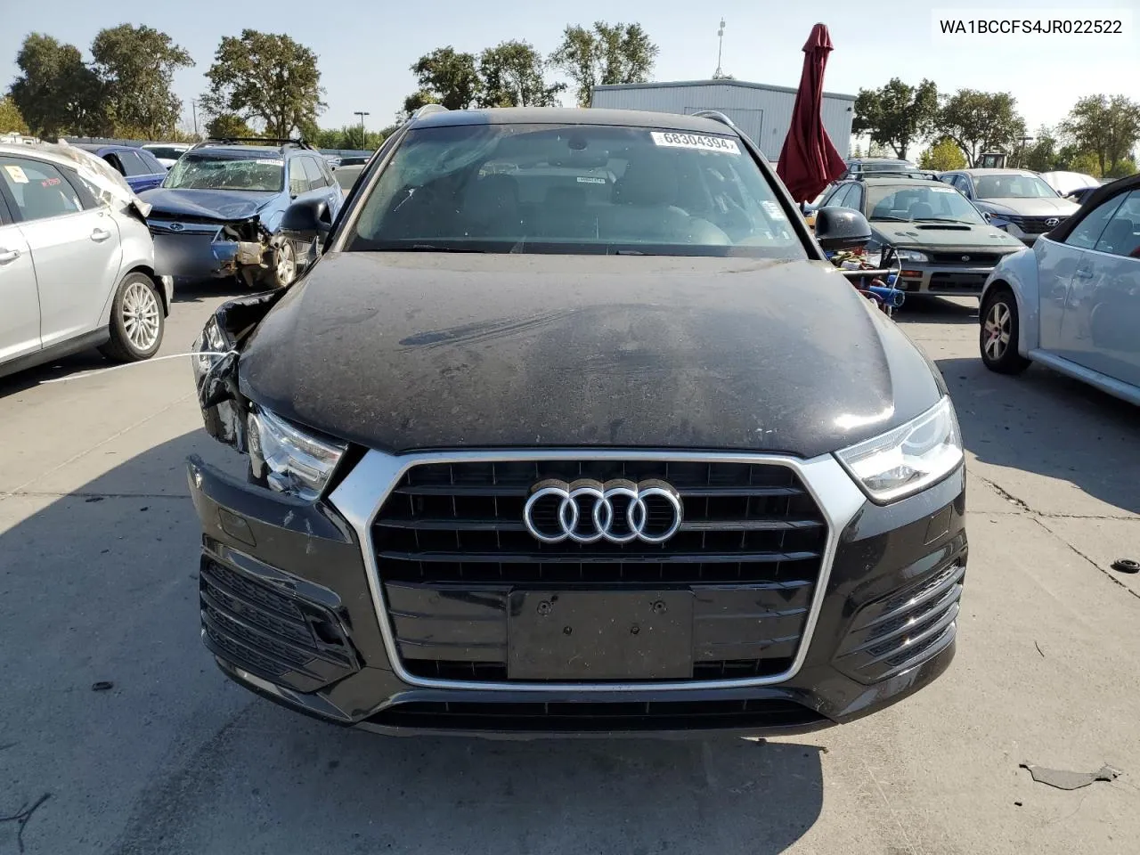 2018 Audi Q3 Premium VIN: WA1BCCFS4JR022522 Lot: 68304394