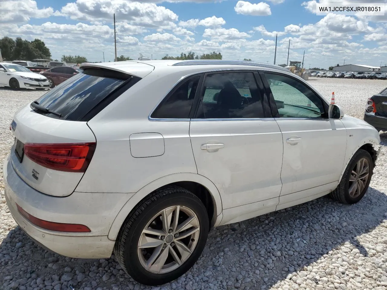 2018 Audi Q3 Premium Plus VIN: WA1JCCFSXJR018051 Lot: 70661014