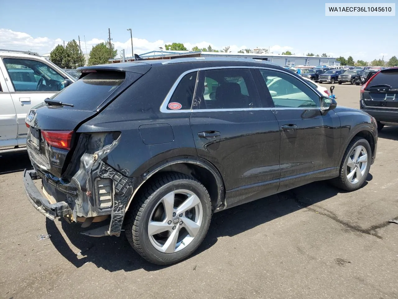 2020 Audi Q3 Premium VIN: WA1AECF36L1045610 Lot: 61870674