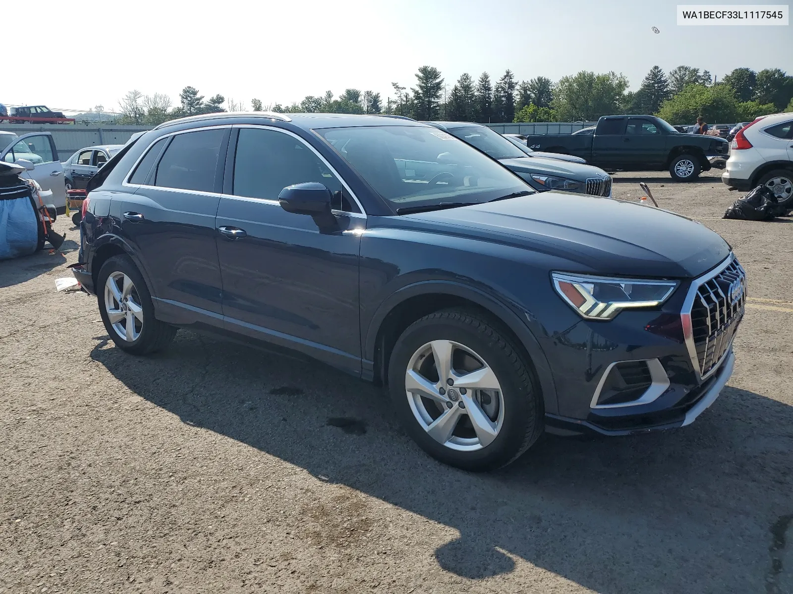 2020 Audi Q3 Premium Plus VIN: WA1BECF33L1117545 Lot: 63241434