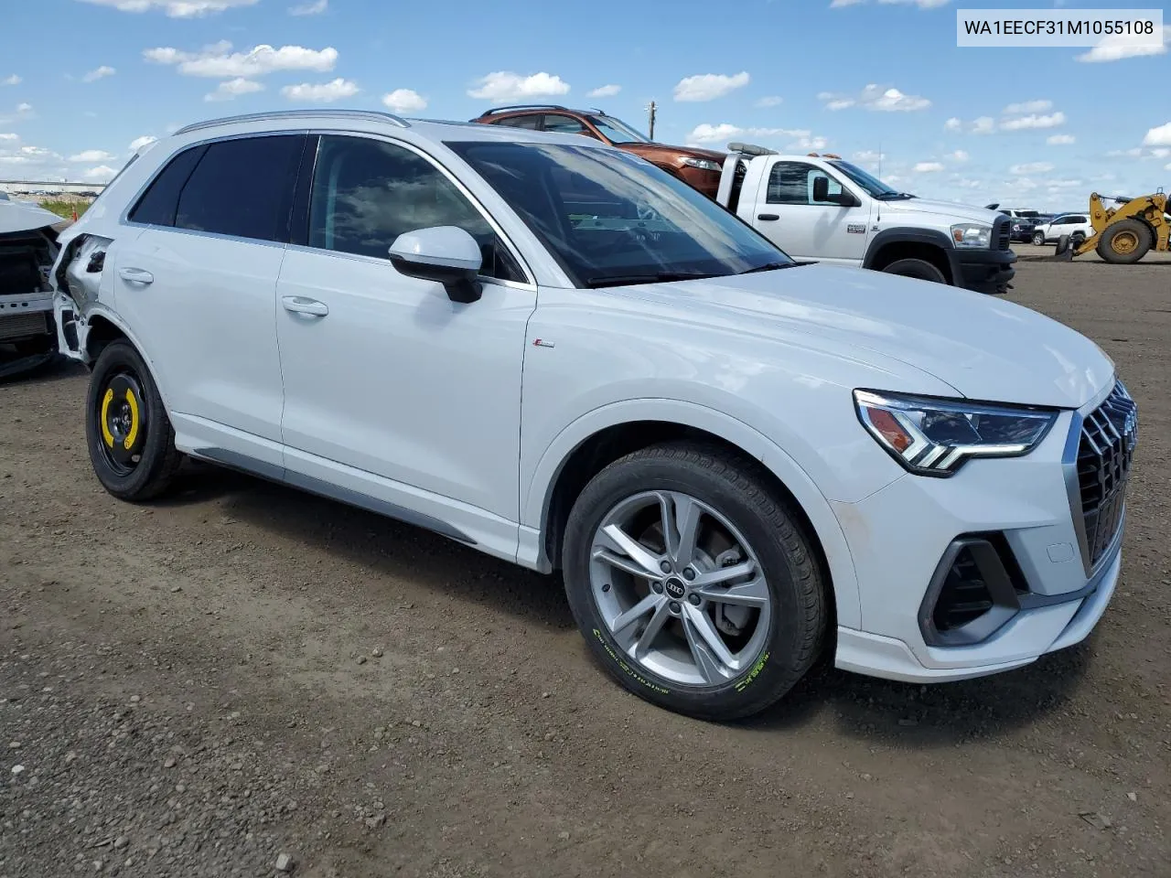 2021 Audi Q3 Premium Plus S Line 45 VIN: WA1EECF31M1055108 Lot: 60852084