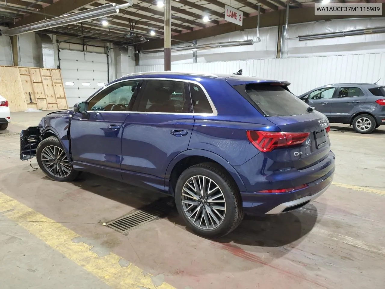 2021 Audi Q3 Premium 40 VIN: WA1AUCF37M1115989 Lot: 72131544