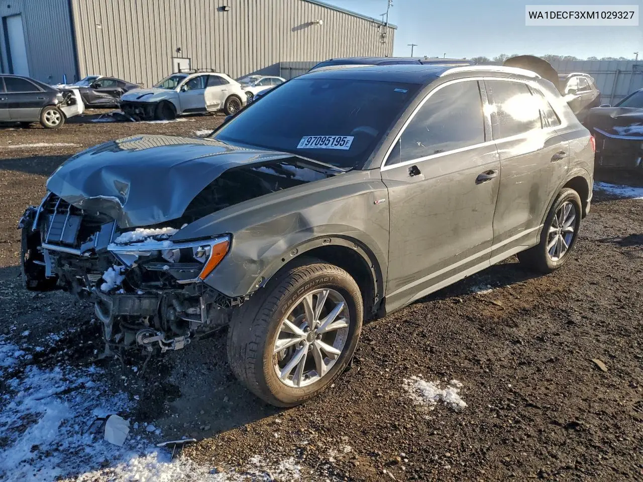 WA1DECF3XM1029327 2021 Audi Q3 Premium S Line 45