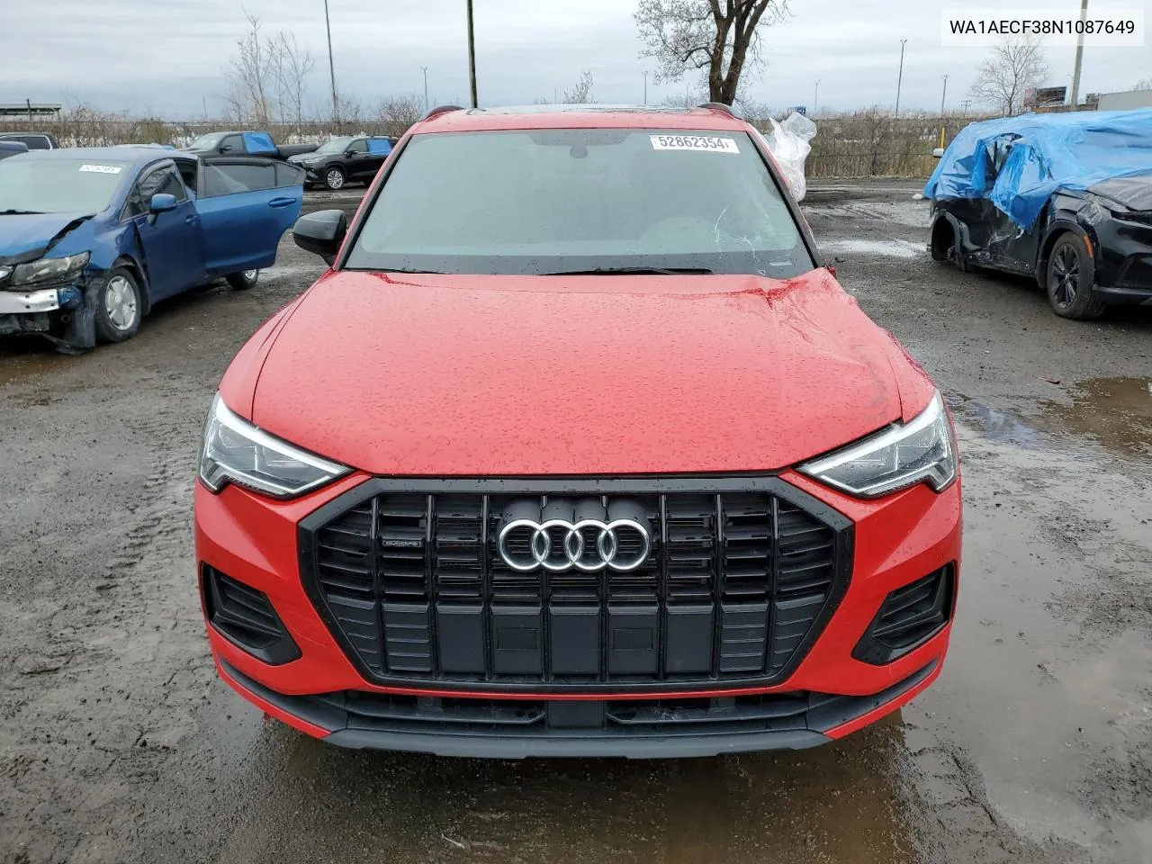 2022 Audi Q3 Komfort 45 VIN: WA1AECF38N1087649 Lot: 52862354