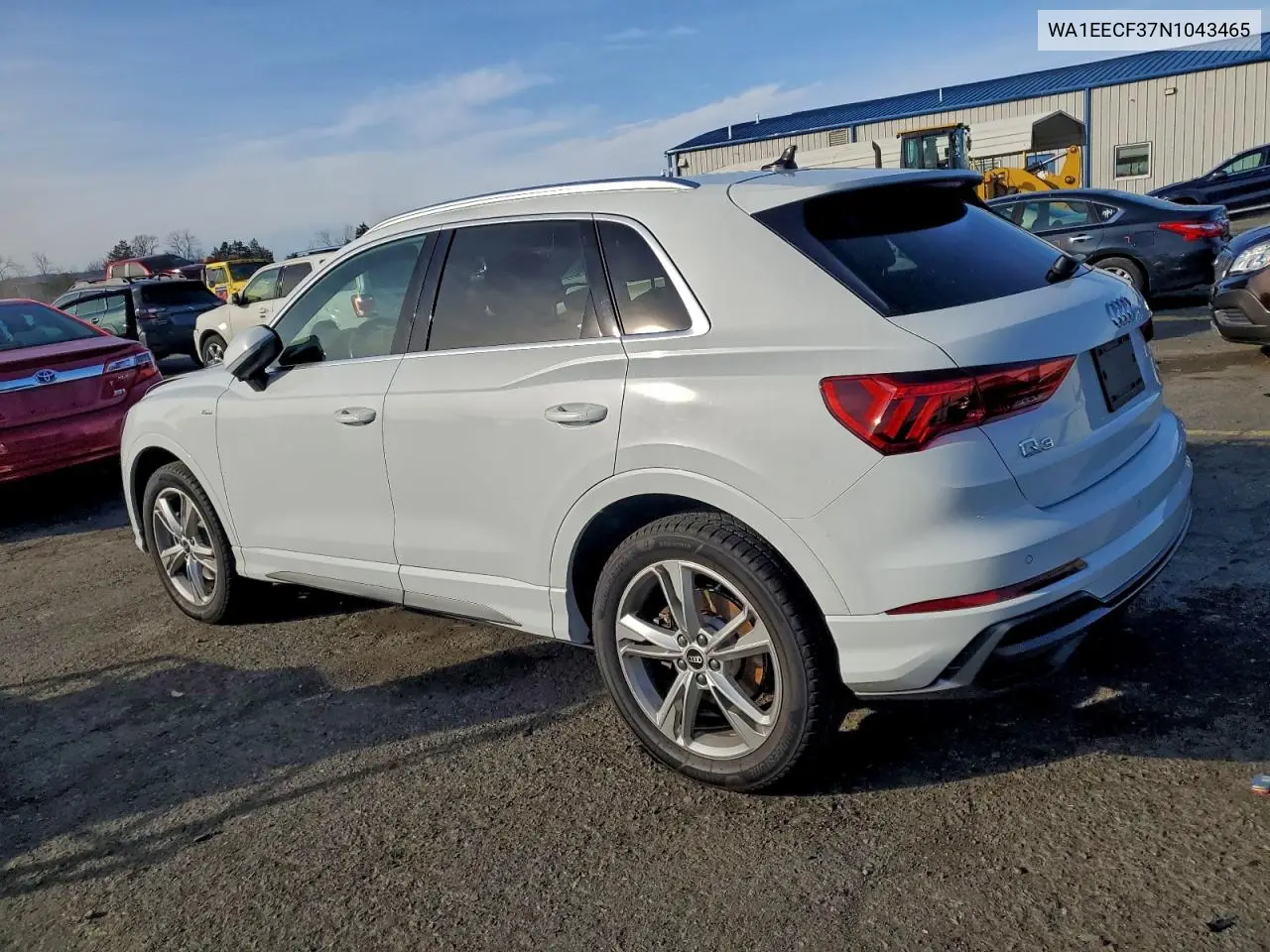 WA1EECF37N1043465 2022 Audi Q3 Premium Plus S Line 45