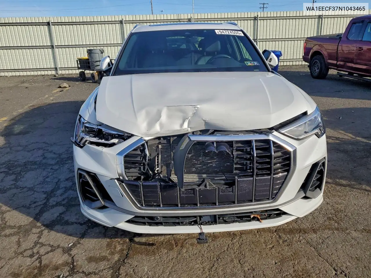 WA1EECF37N1043465 2022 Audi Q3 Premium Plus S Line 45
