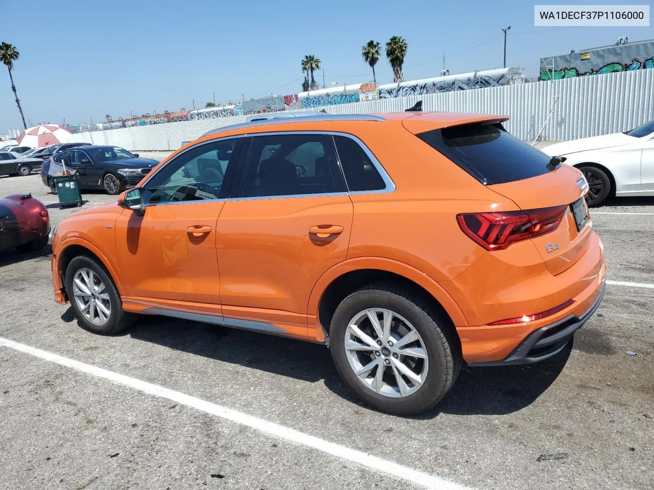 2023 Audi Q3 Premium S Line 45 VIN: WA1DECF37P1106000 Lot: 54634094