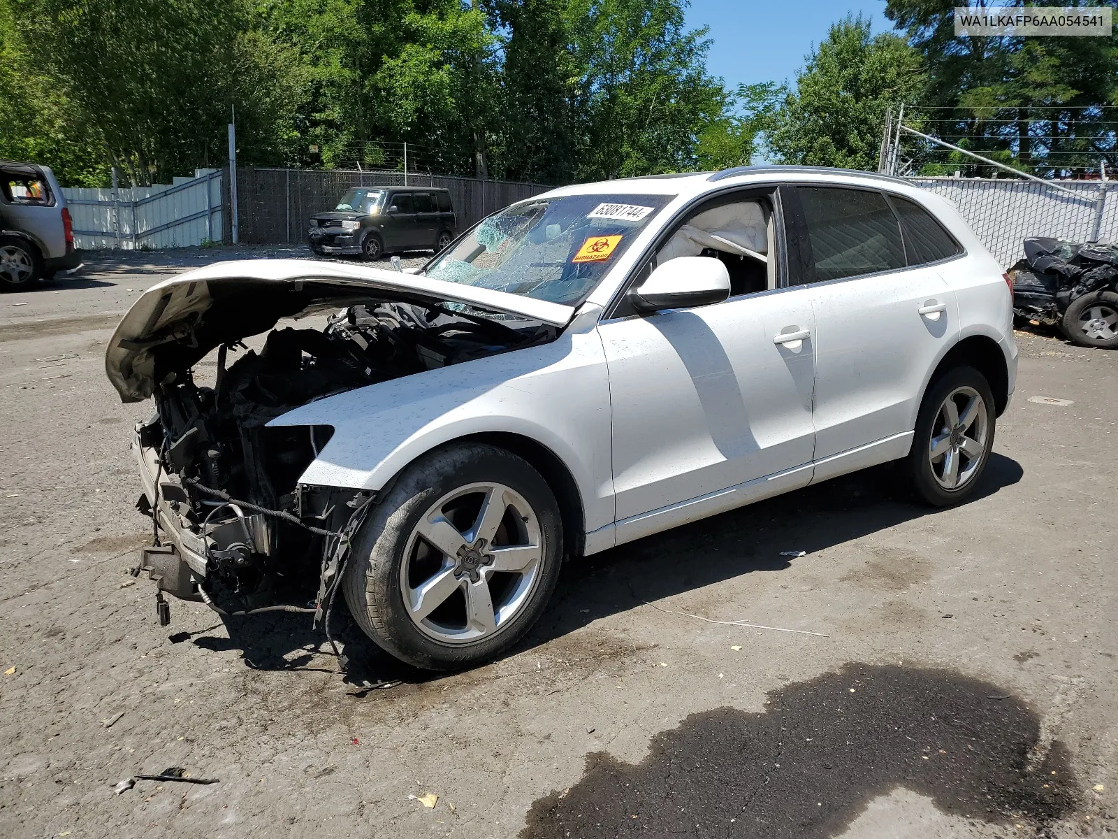 2010 Audi Q5 Premium Plus VIN: WA1LKAFP6AA054541 Lot: 63081744