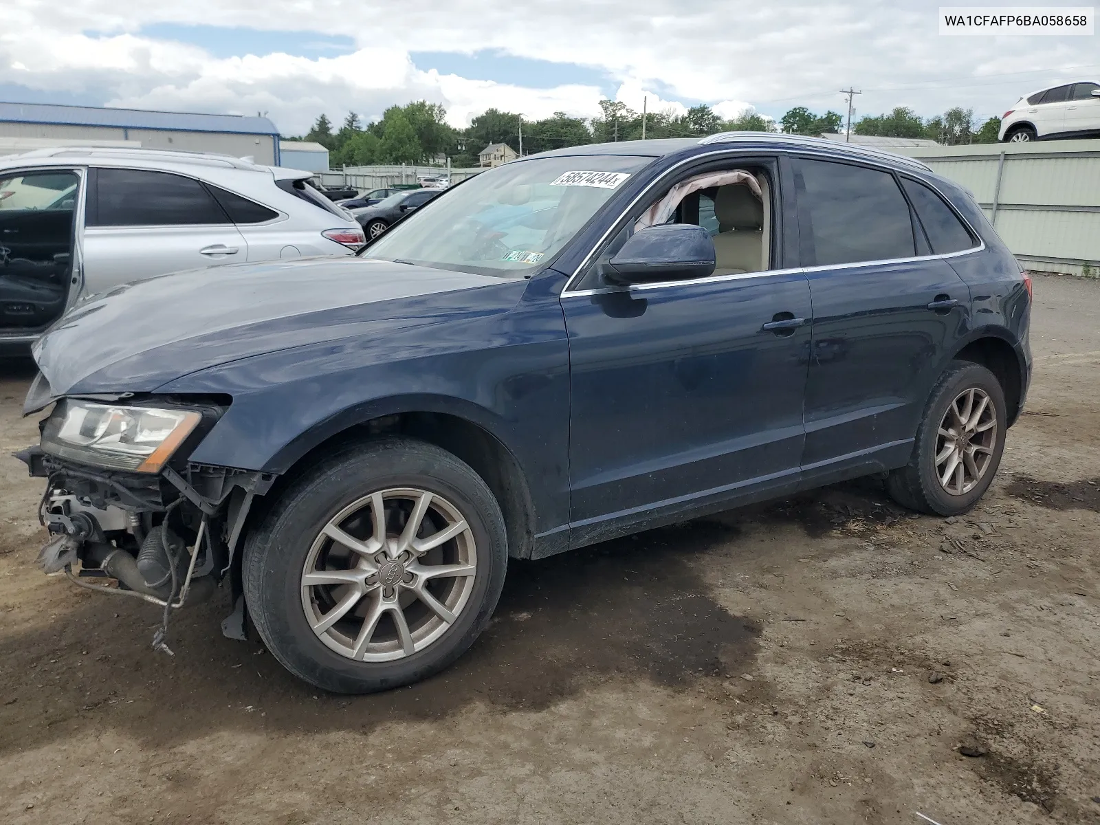 2011 Audi Q5 Premium VIN: WA1CFAFP6BA058658 Lot: 58574244