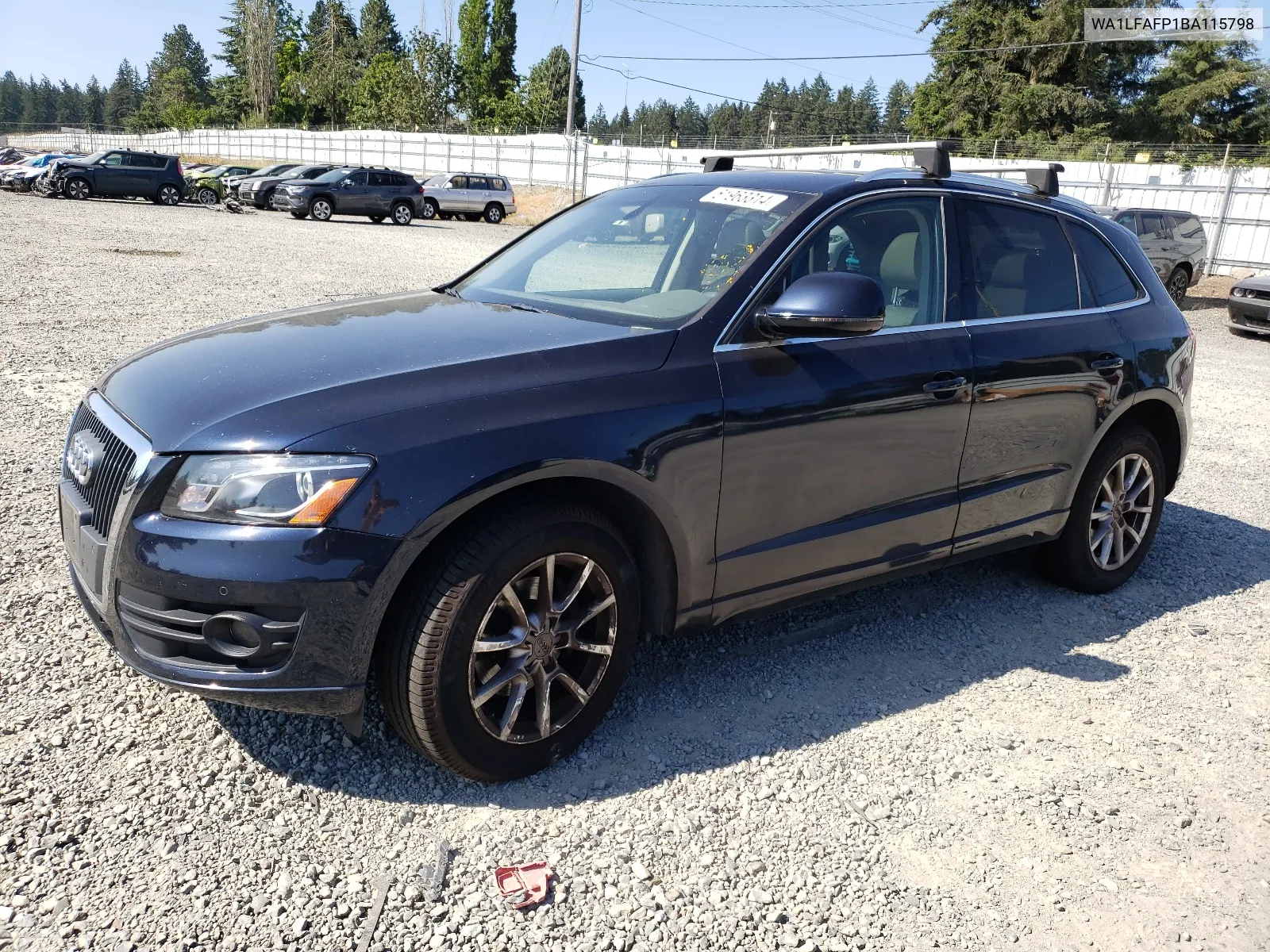 2011 Audi Q5 Premium Plus VIN: WA1LFAFP1BA115798 Lot: 61963314