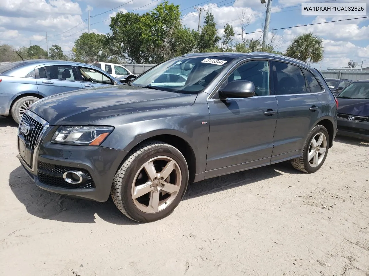 2012 Audi Q5 Premium Plus VIN: WA1DKAFP1CA032826 Lot: 53133344