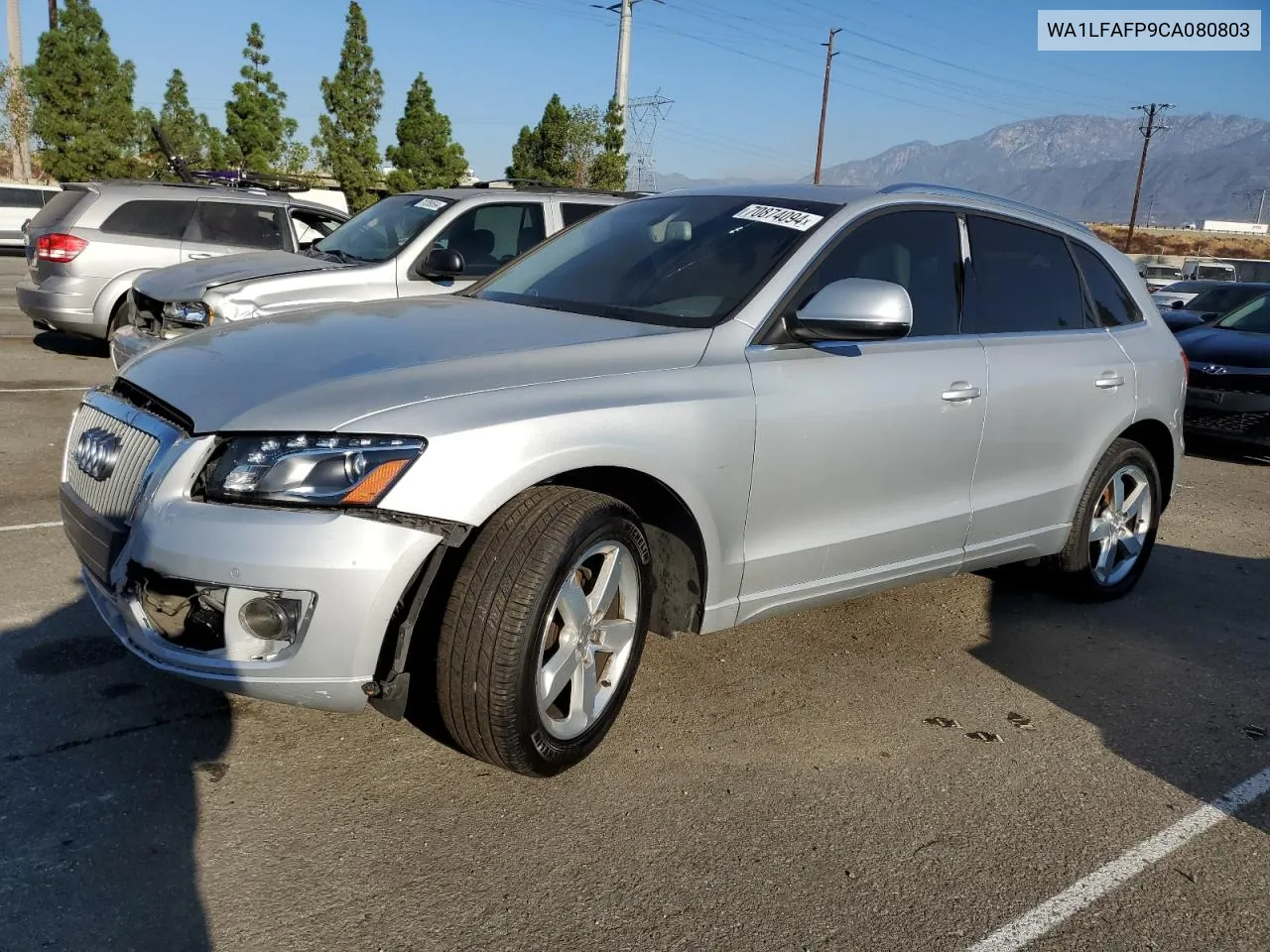 2012 Audi Q5 Premium Plus VIN: WA1LFAFP9CA080803 Lot: 70874094