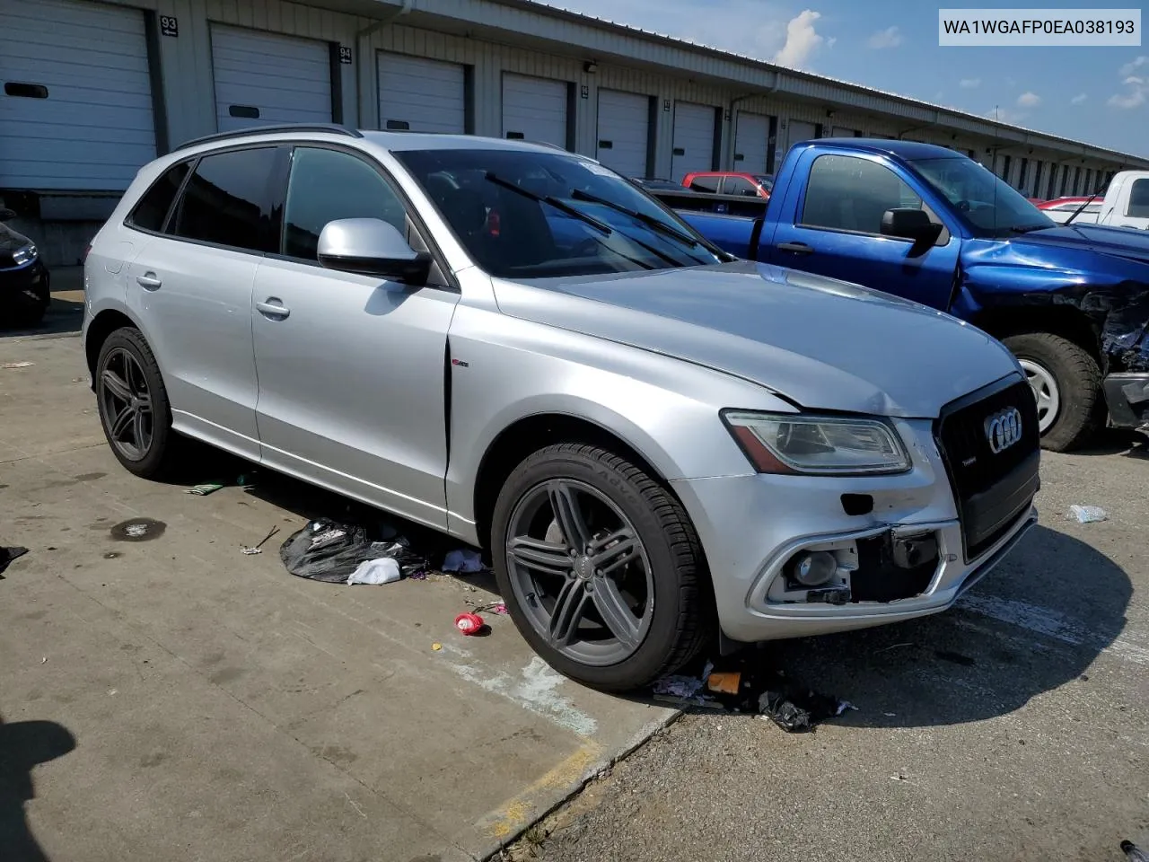 2014 Audi Q5 Prestige VIN: WA1WGAFP0EA038193 Lot: 61719394