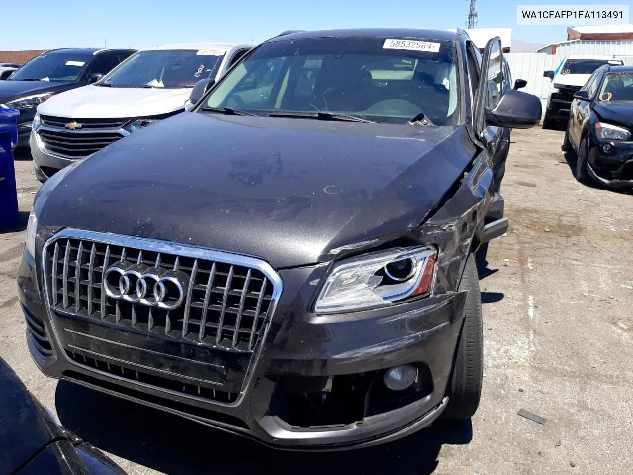 2015 Audi Q5 Premium VIN: WA1CFAFP1FA113491 Lot: 58532564