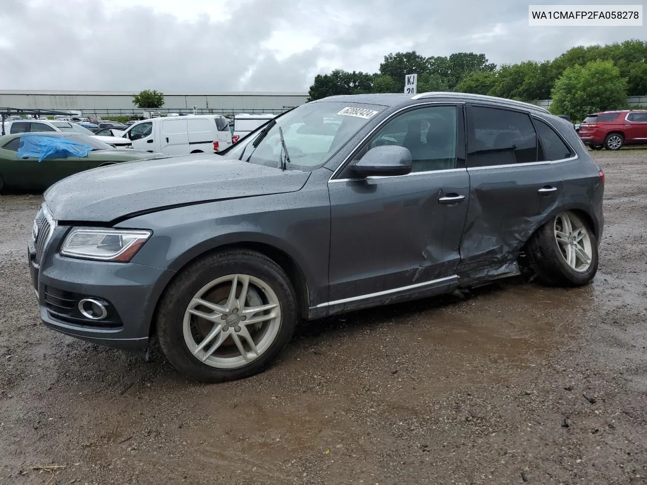 2015 Audi Q5 Tdi Premium Plus VIN: WA1CMAFP2FA058278 Lot: 62892424