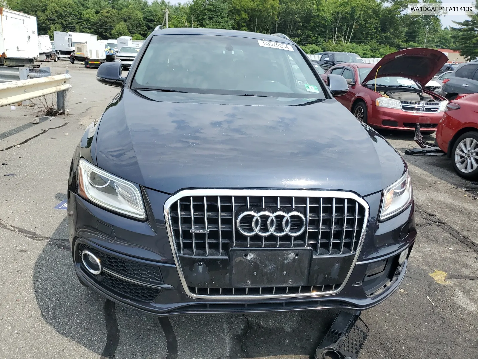 2015 Audi Q5 Premium Plus VIN: WA1DGAFP1FA114139 Lot: 63520354