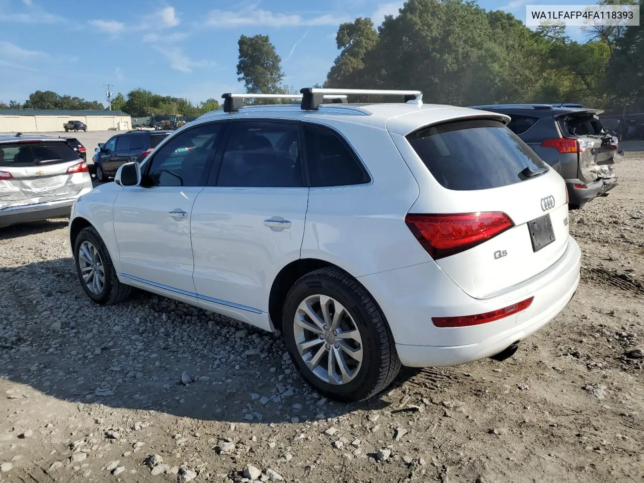 2015 Audi Q5 Premium Plus VIN: WA1LFAFP4FA118393 Lot: 72253334