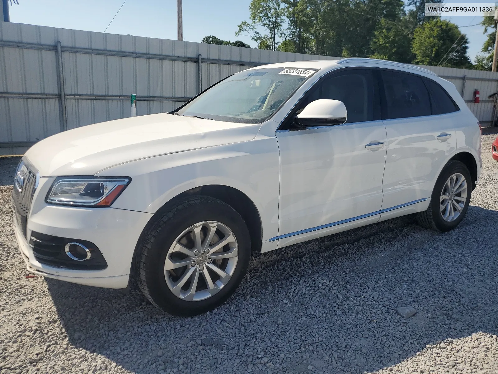 2016 Audi Q5 Premium VIN: WA1C2AFP9GA011336 Lot: 60281554