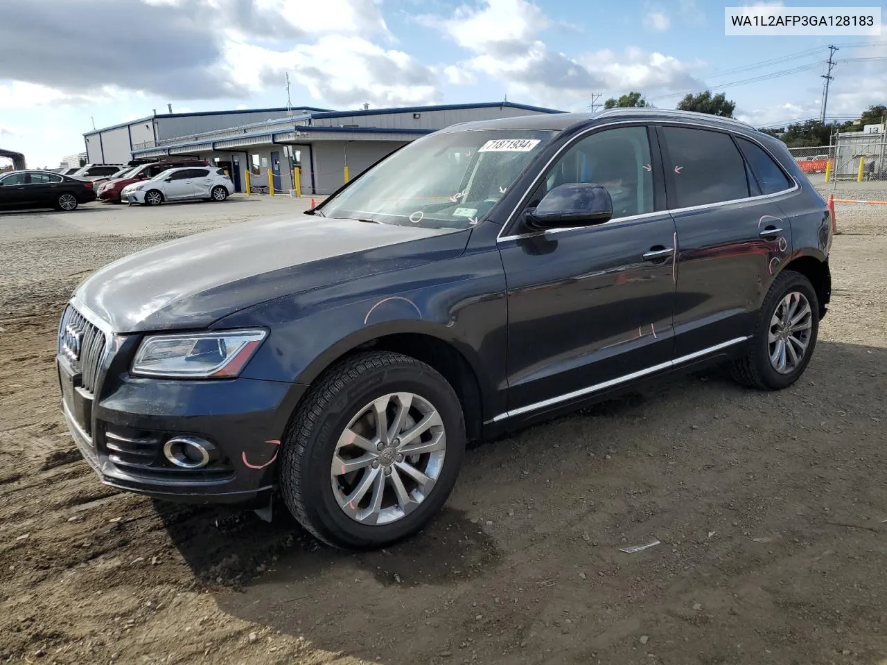 2016 Audi Q5 Premium Plus VIN: WA1L2AFP3GA128183 Lot: 71871934