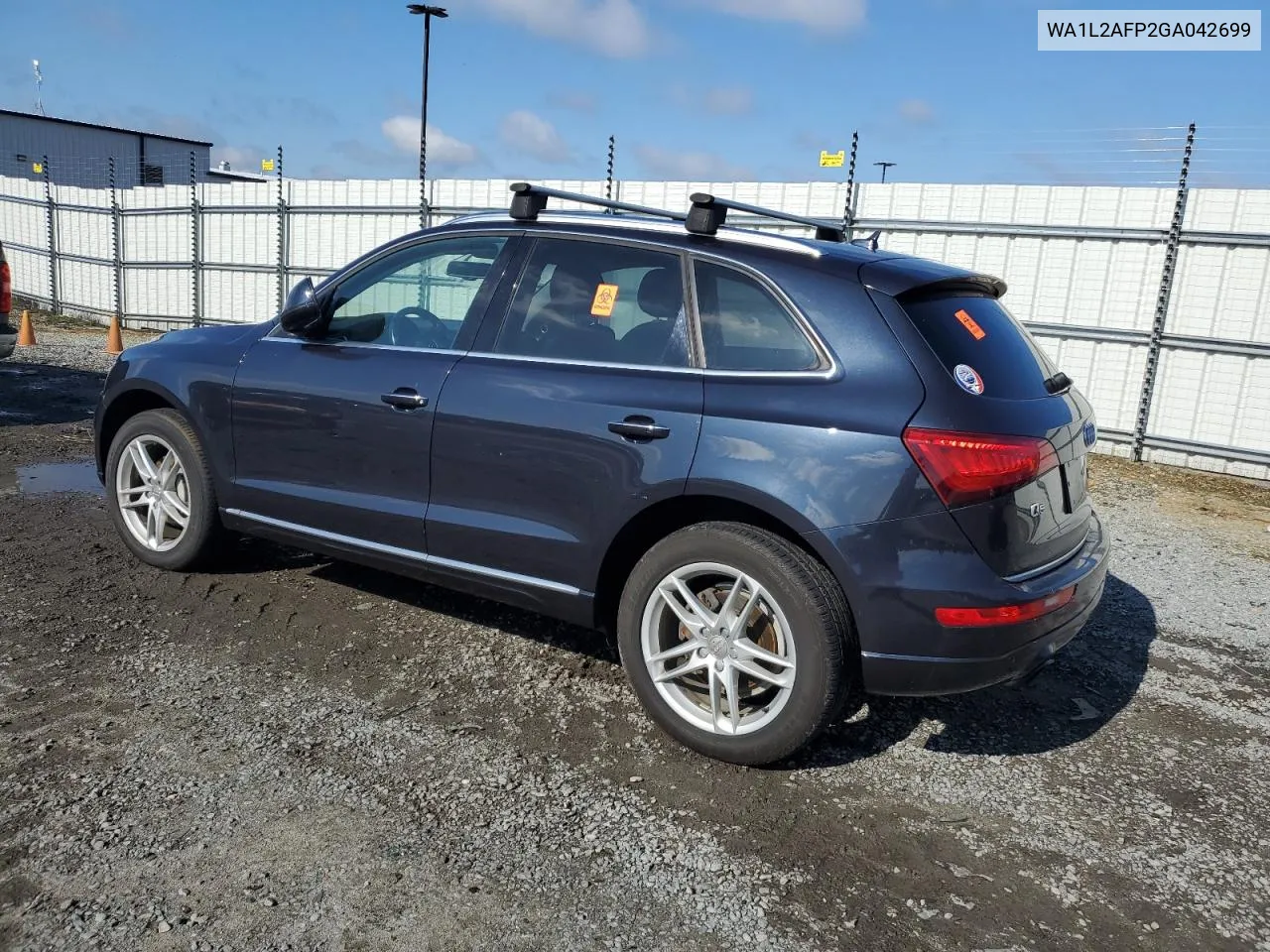 2016 Audi Q5 Premium Plus VIN: WA1L2AFP2GA042699 Lot: 72514314