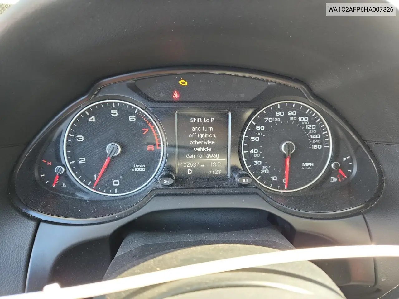 WA1C2AFP6HA007326 2017 Audi Q5 Premium