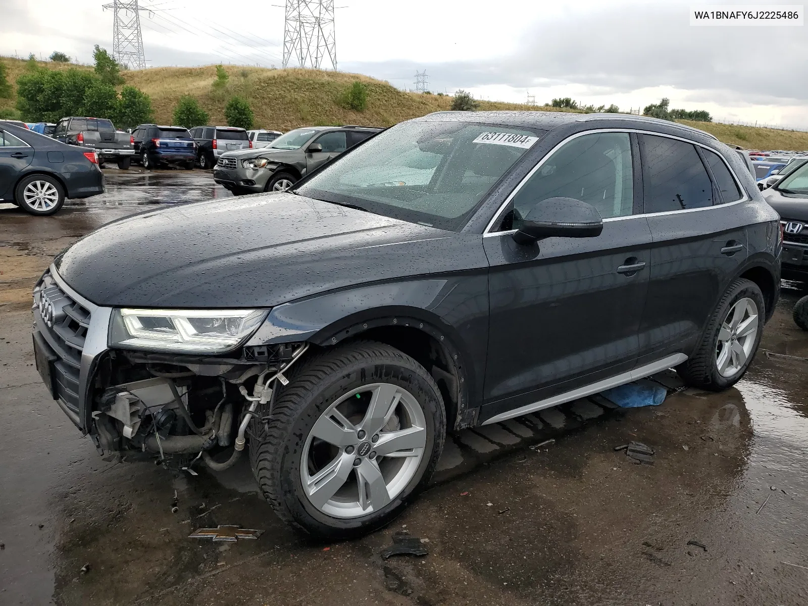 2018 Audi Q5 Premium Plus VIN: WA1BNAFY6J2225486 Lot: 63111804