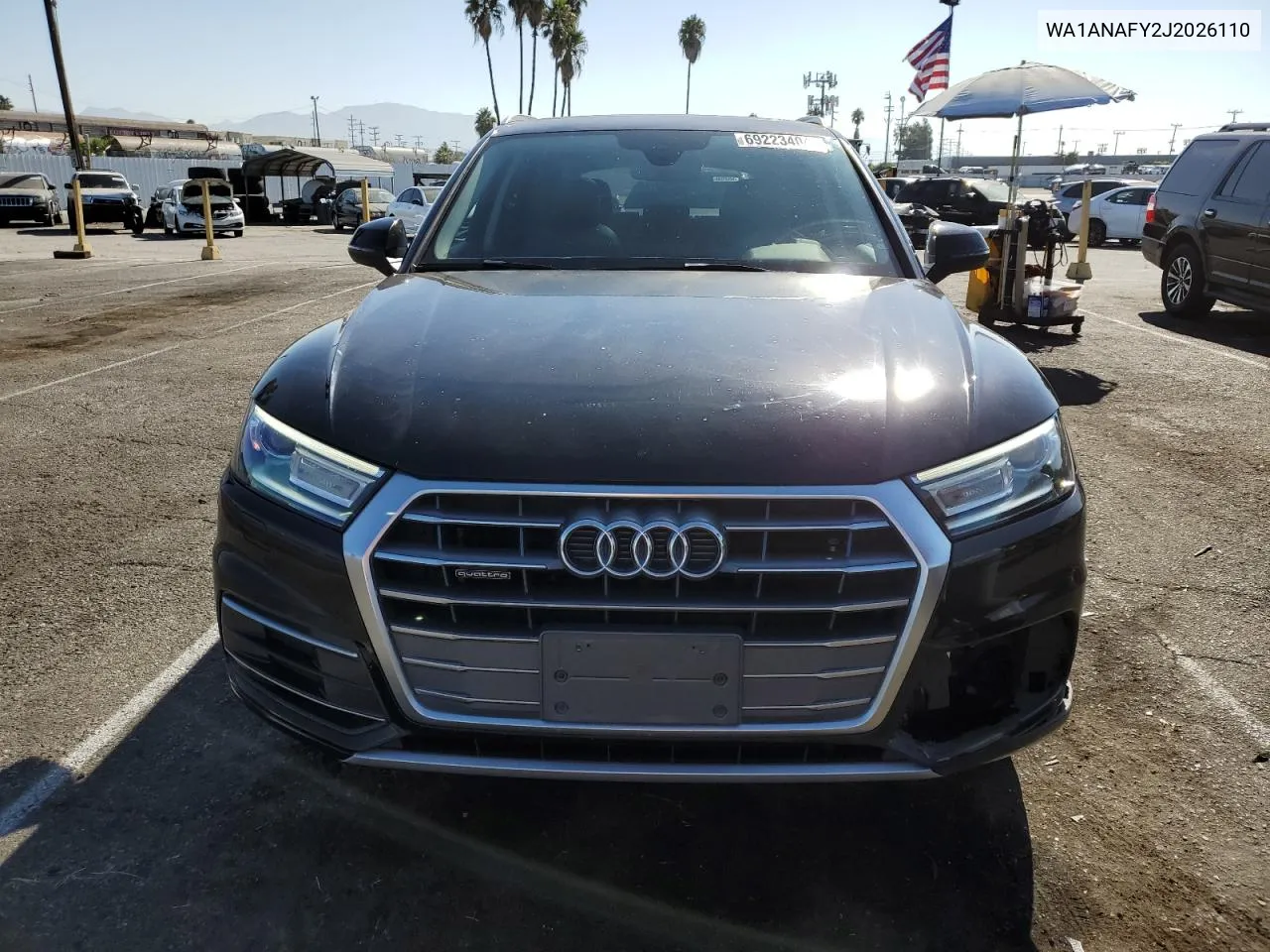 2018 Audi Q5 Premium VIN: WA1ANAFY2J2026110 Lot: 69223404