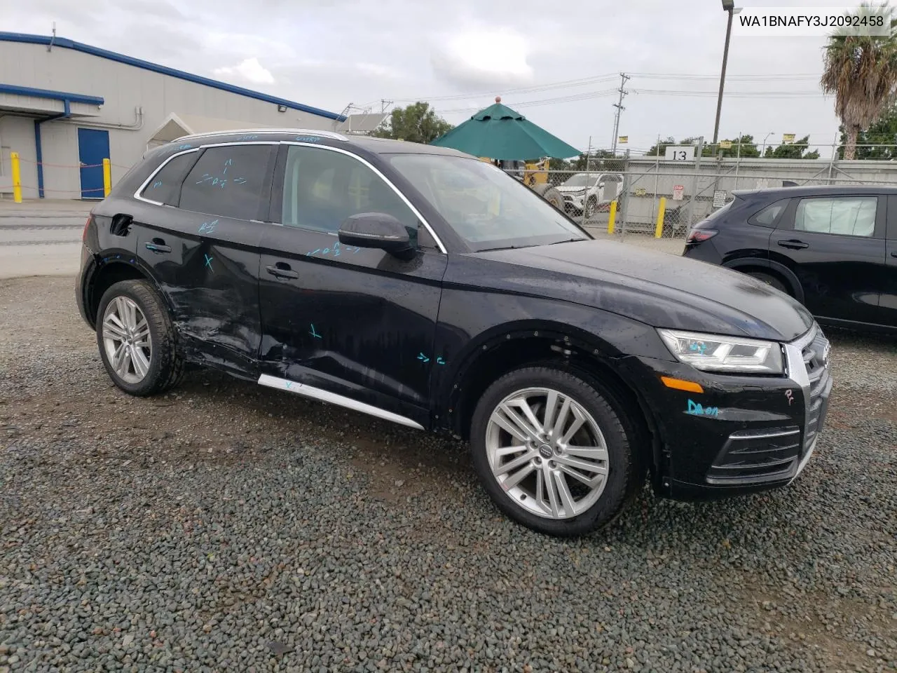 2018 Audi Q5 Premium Plus VIN: WA1BNAFY3J2092458 Lot: 71851184