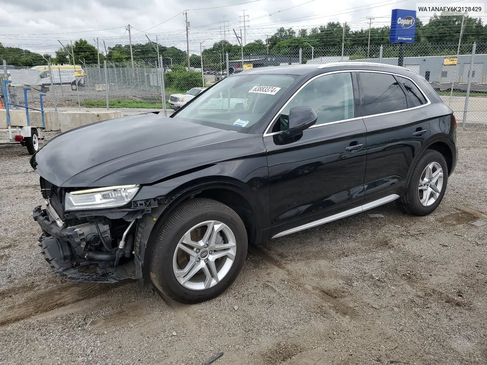 2019 Audi Q5 Premium VIN: WA1ANAFY6K2128429 Lot: 63883374