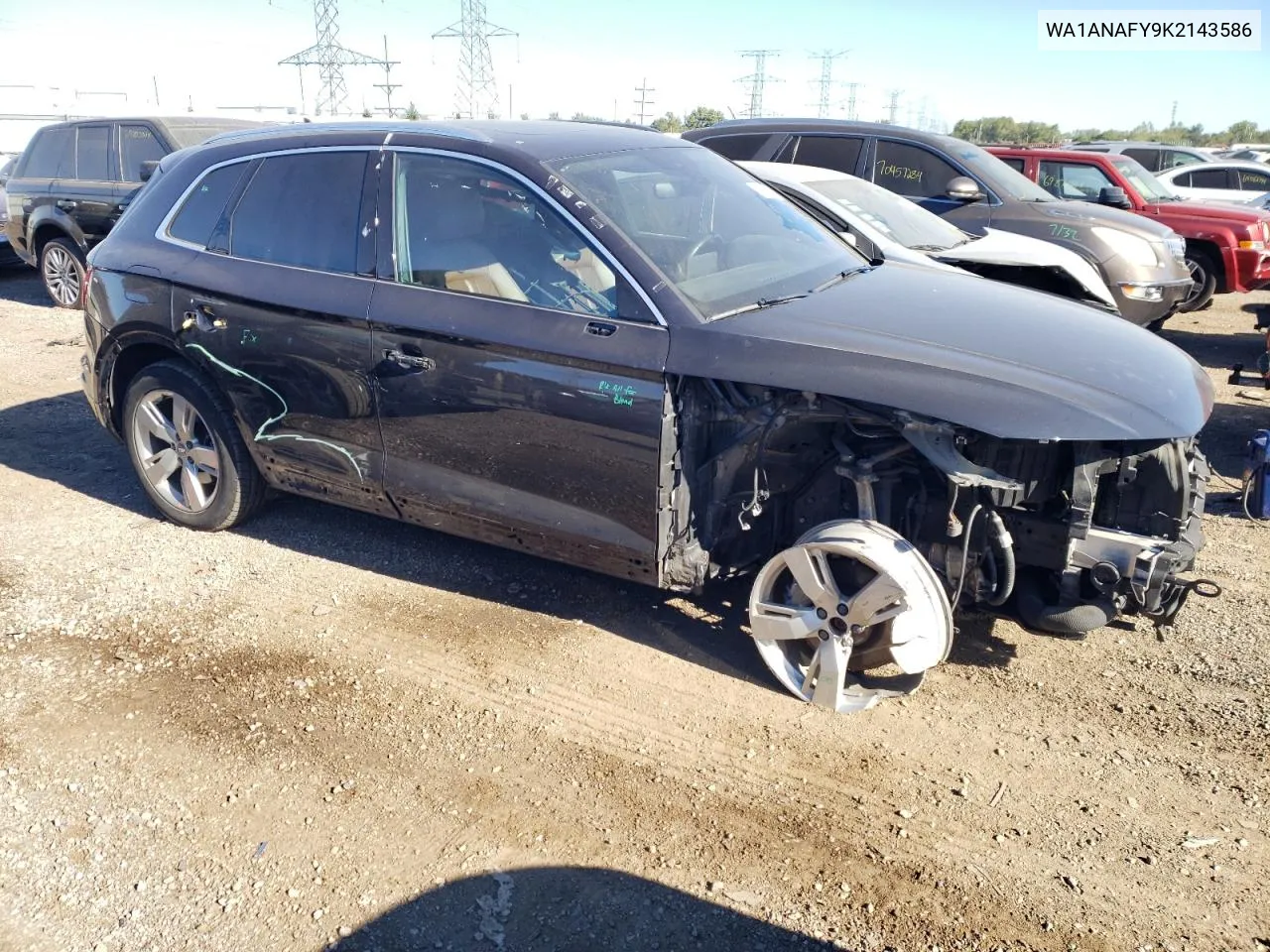 2019 Audi Q5 Premium VIN: WA1ANAFY9K2143586 Lot: 69647674