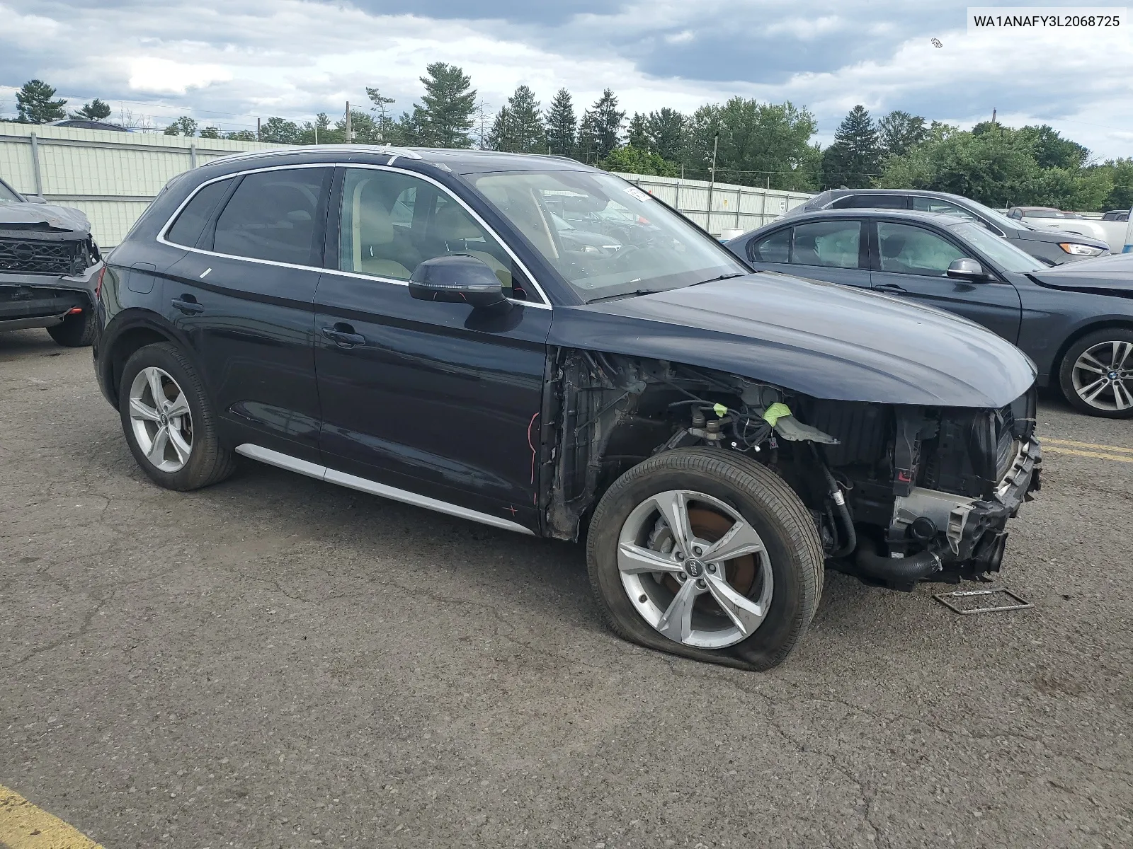 2020 Audi Q5 Premium VIN: WA1ANAFY3L2068725 Lot: 64576394