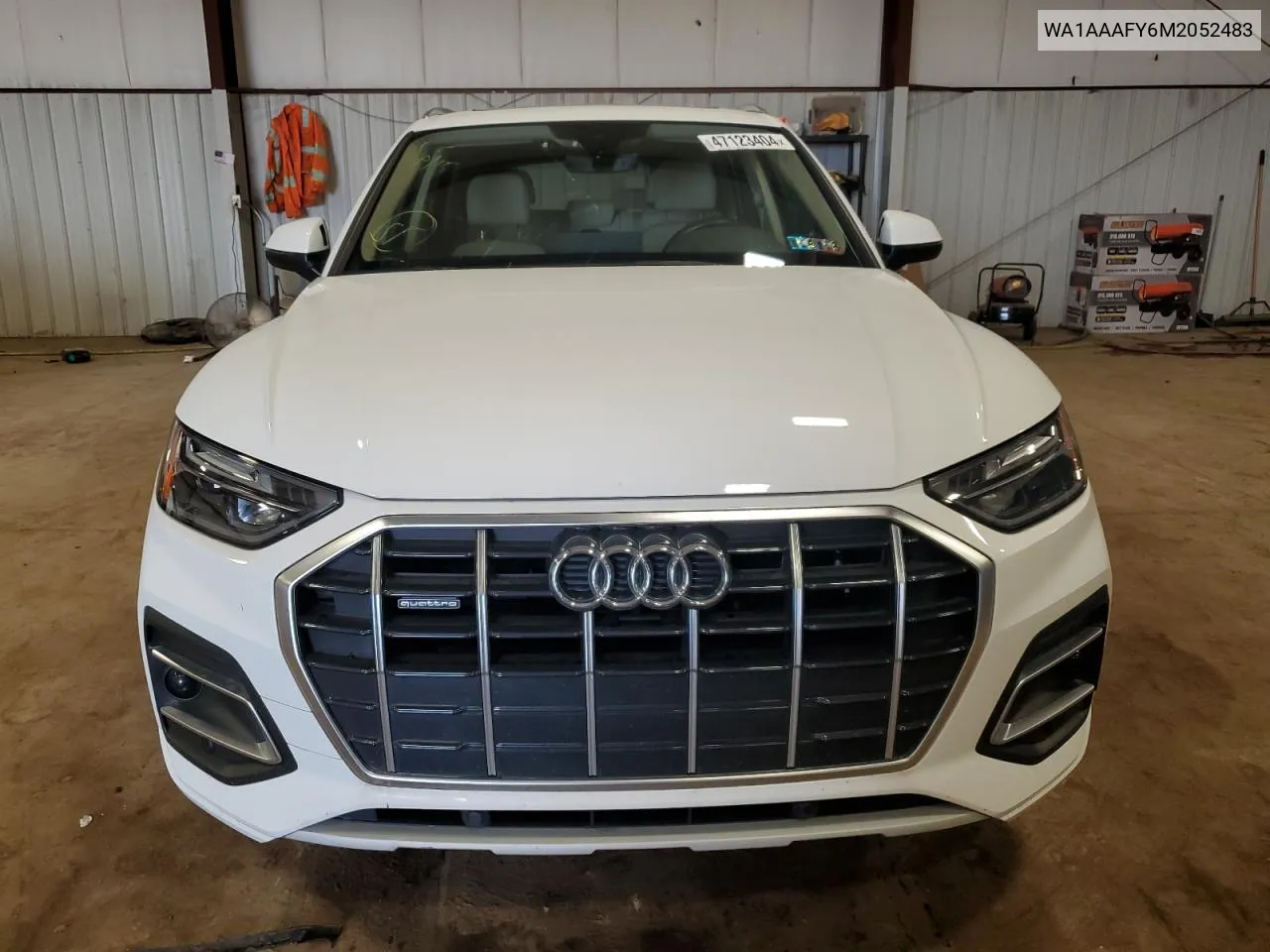 2021 Audi Q5 Premium VIN: WA1AAAFY6M2052483 Lot: 47123404