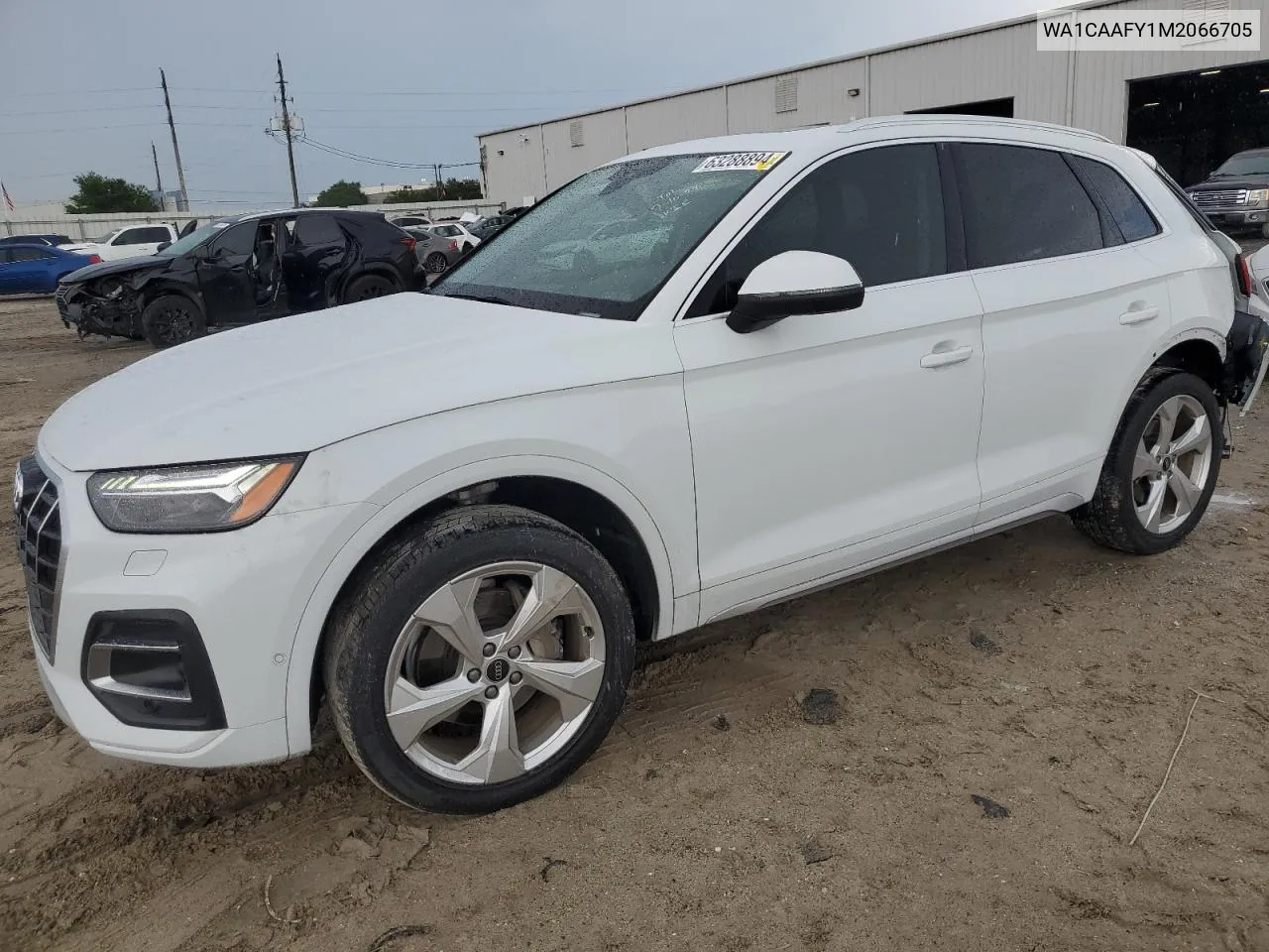 2021 Audi Q5 Prestige VIN: WA1CAAFY1M2066705 Lot: 63288894