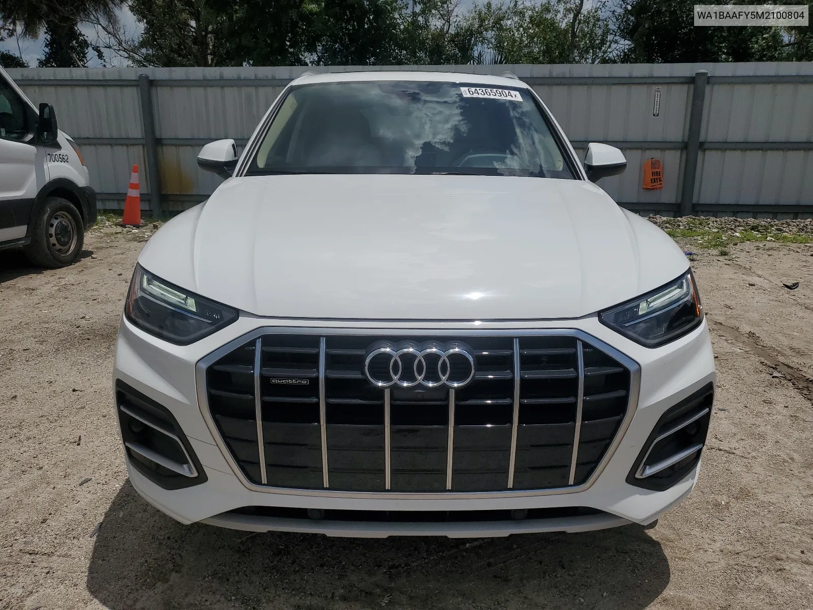 2021 Audi Q5 Premium Plus VIN: WA1BAAFY5M2100804 Lot: 64365904