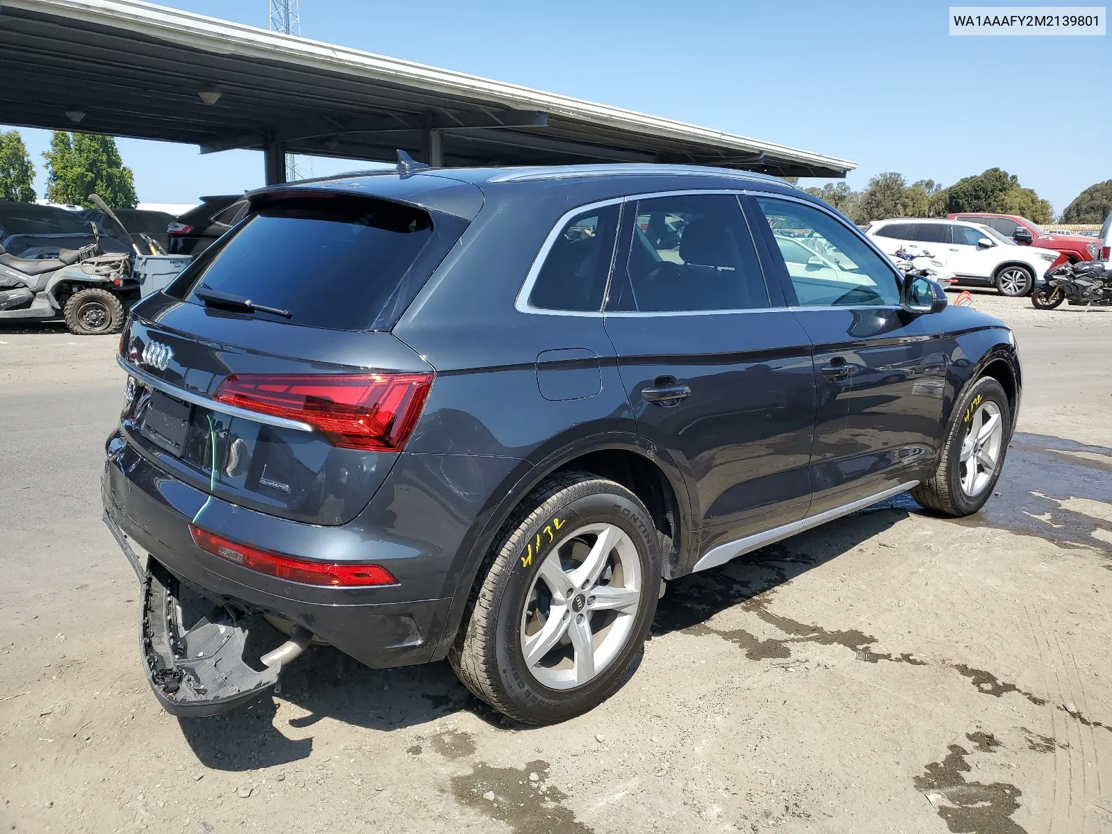 2021 Audi Q5 Premium VIN: WA1AAAFY2M2139801 Lot: 64498064