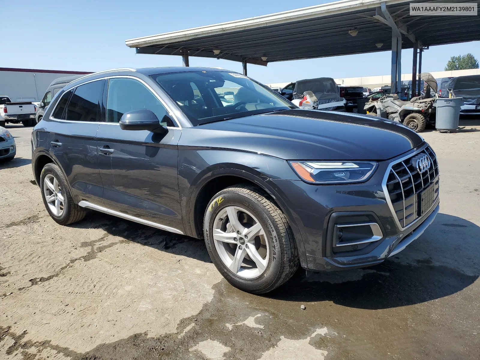 2021 Audi Q5 Premium VIN: WA1AAAFY2M2139801 Lot: 64498064