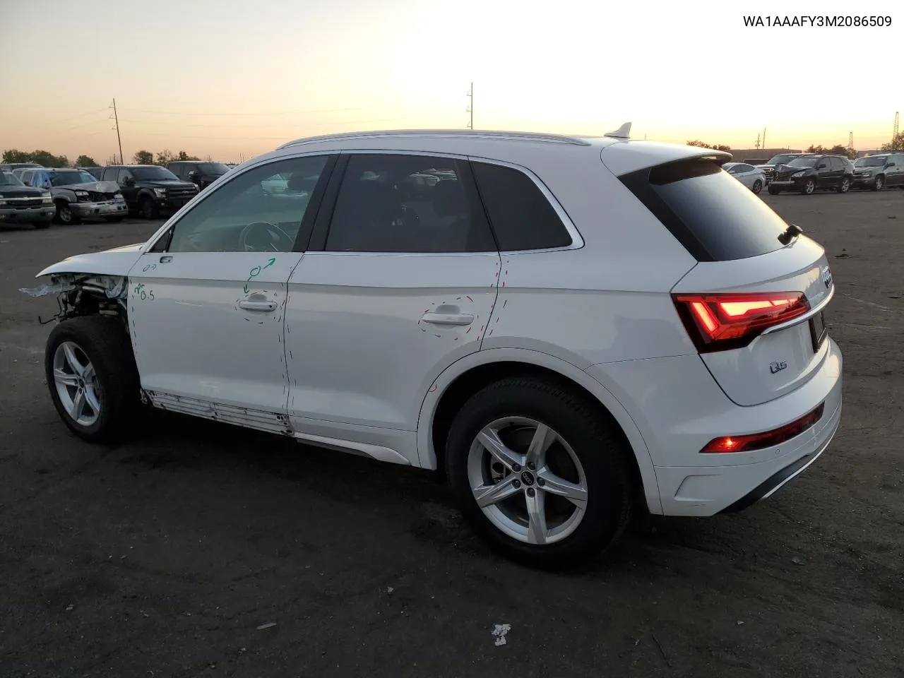 2021 Audi Q5 Premium VIN: WA1AAAFY3M2086509 Lot: 69625254