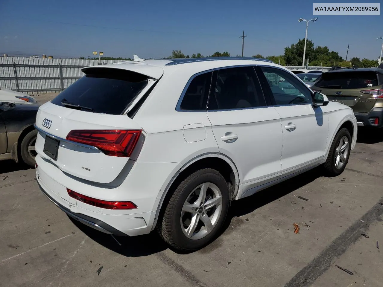 WA1AAAFYXM2089956 2021 Audi Q5 Premium