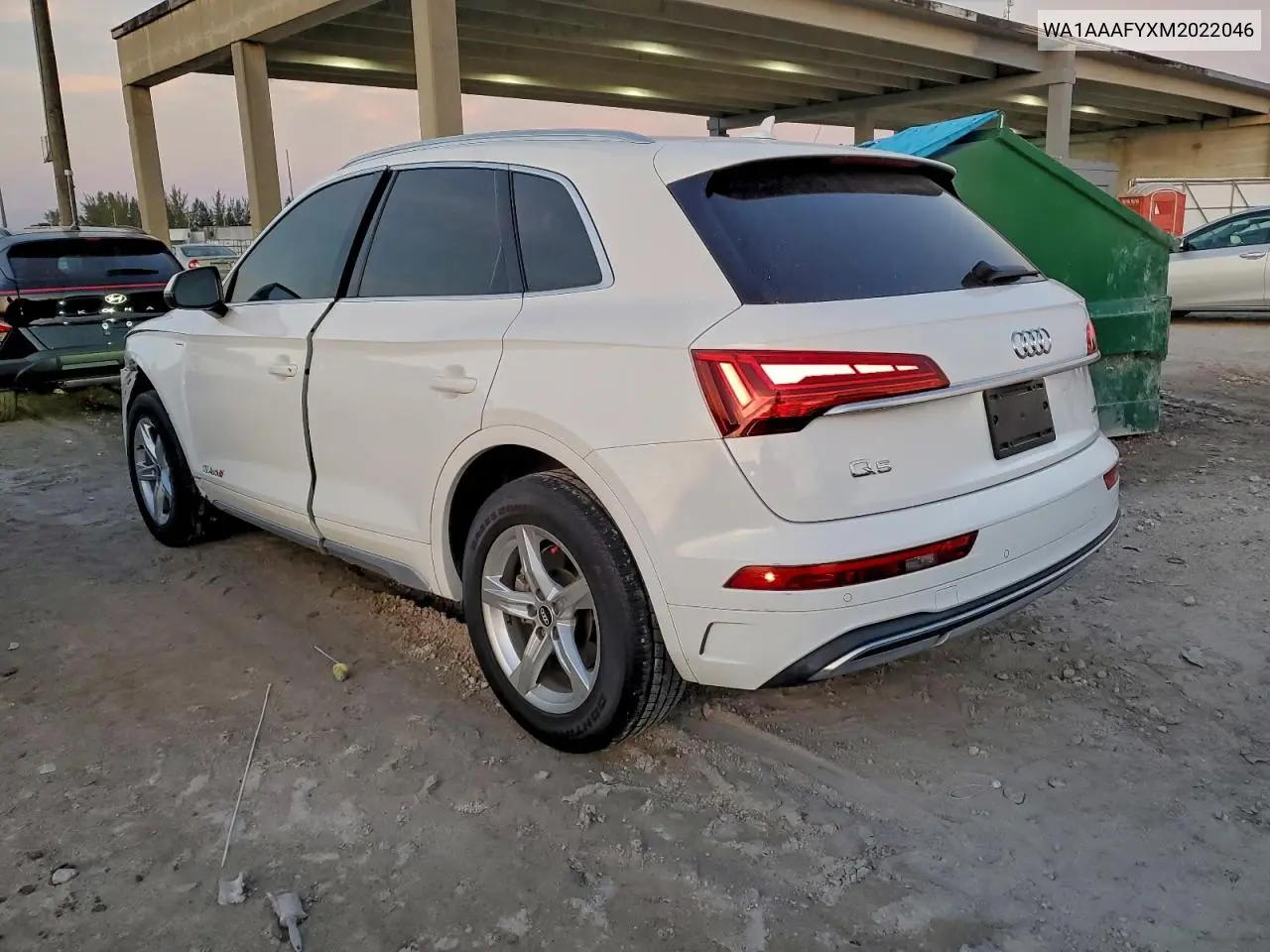 WA1AAAFYXM2022046 2021 Audi Q5 Premium