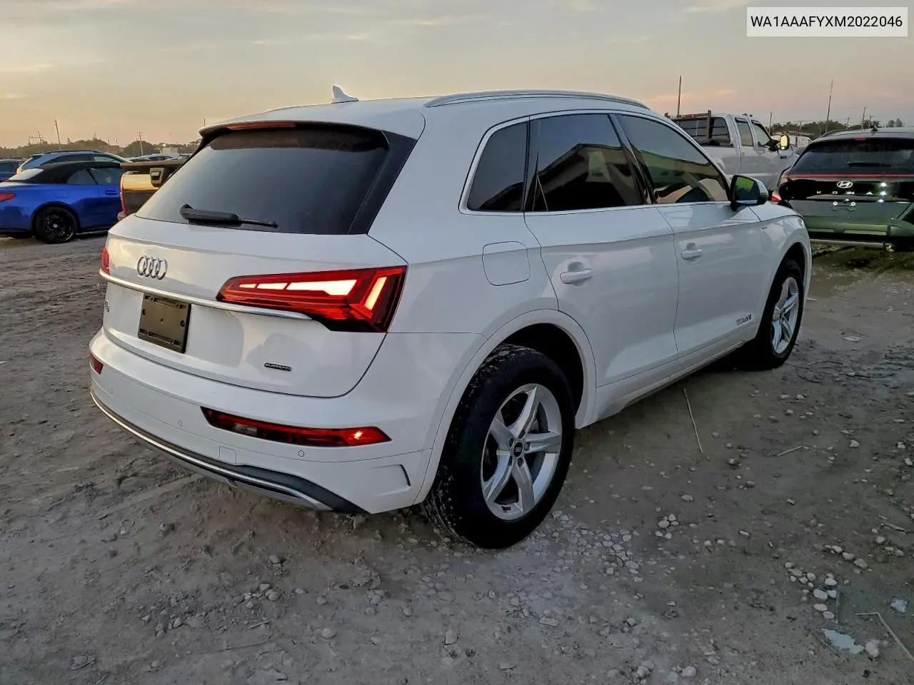 WA1AAAFYXM2022046 2021 Audi Q5 Premium
