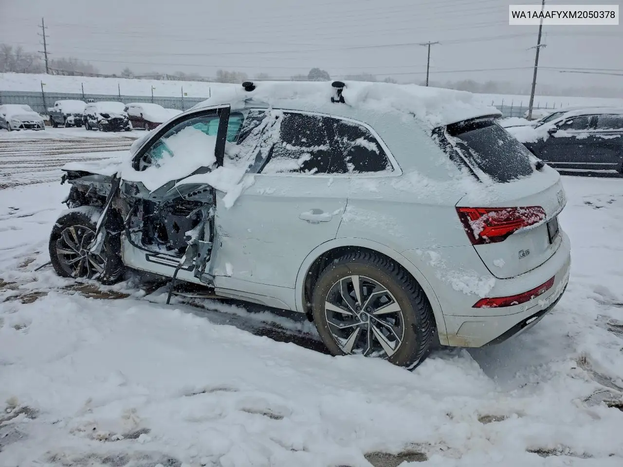 WA1AAAFYXM2050378 2021 Audi Q5 Premium