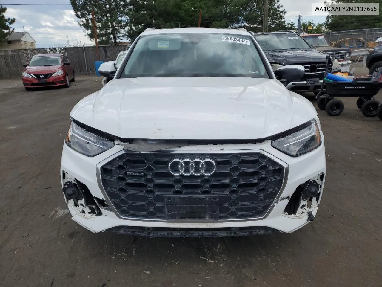 WA1GAAFY2N2137655 2022 Audi Q5 Premium 45