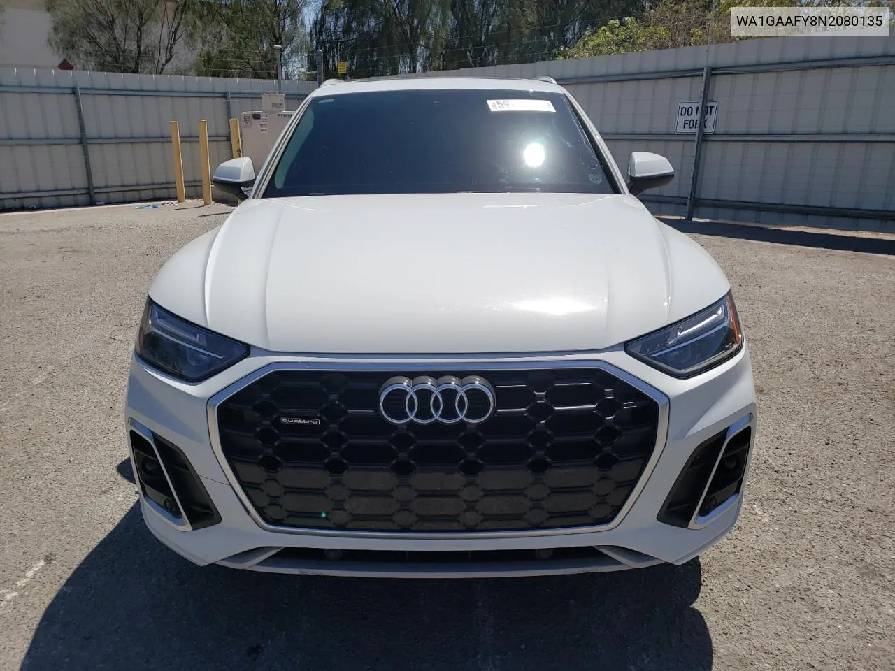 WA1GAAFY8N2080135 2022 Audi Q5 Premium 45