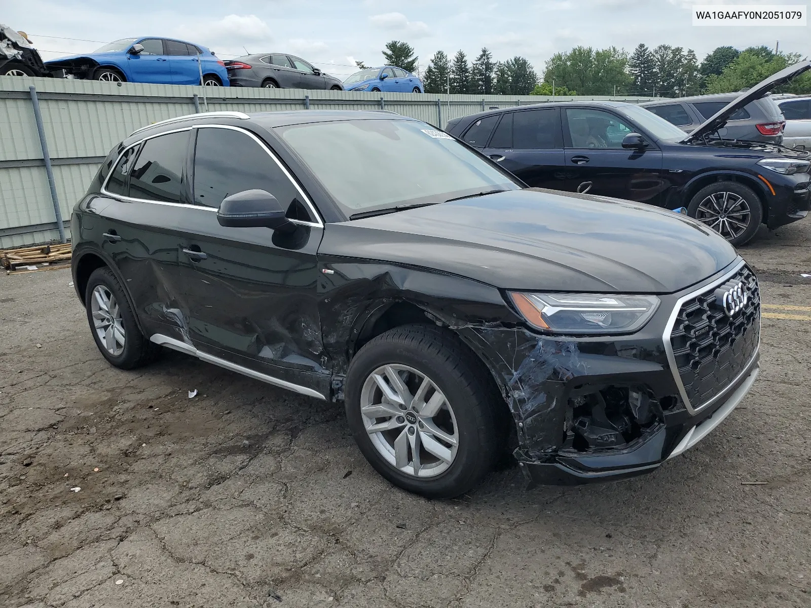 2022 Audi Q5 Premium 45 VIN: WA1GAAFY0N2051079 Lot: 62438554