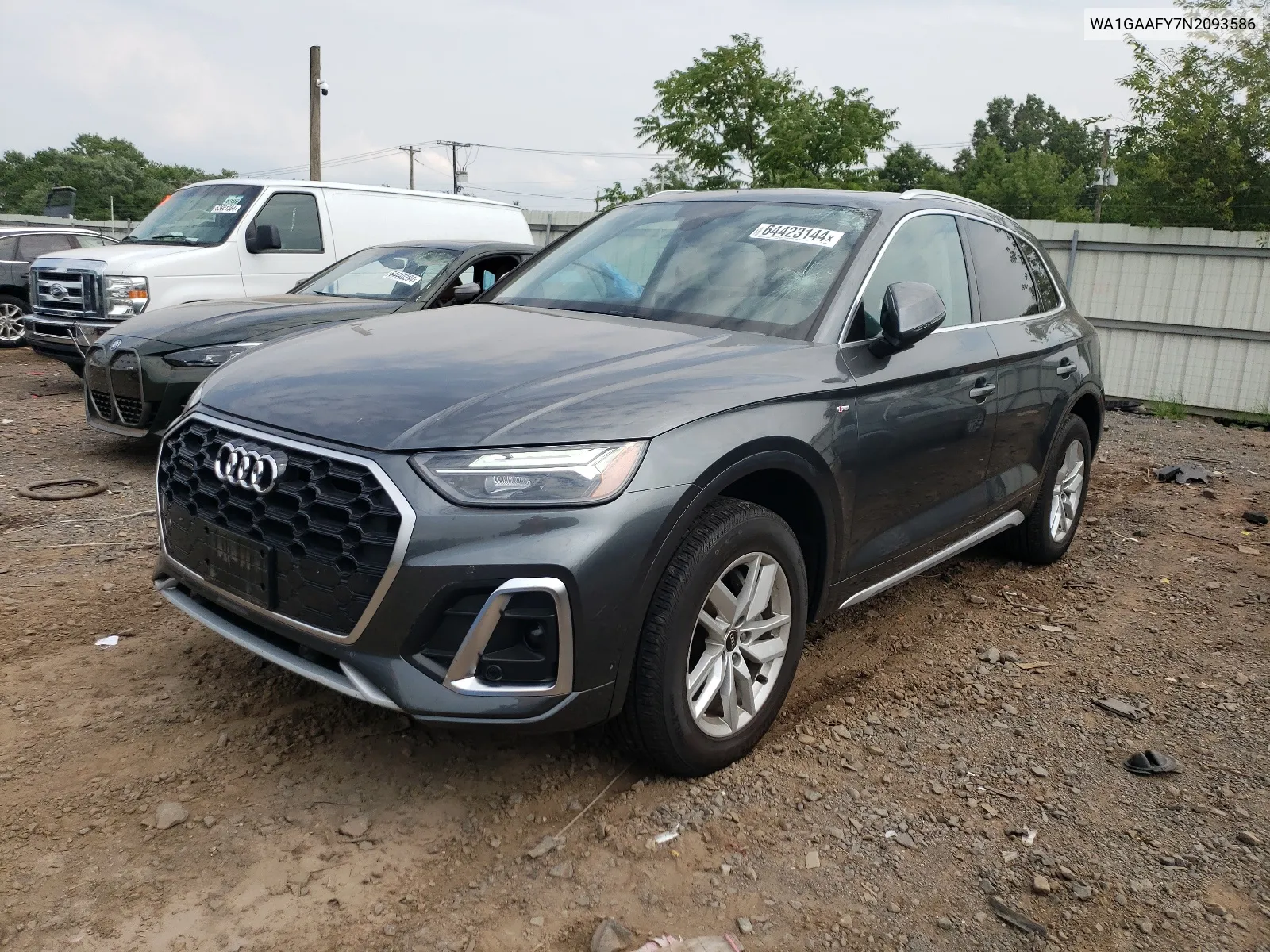 2022 Audi Q5 Premium 45 VIN: WA1GAAFY7N2093586 Lot: 64423144