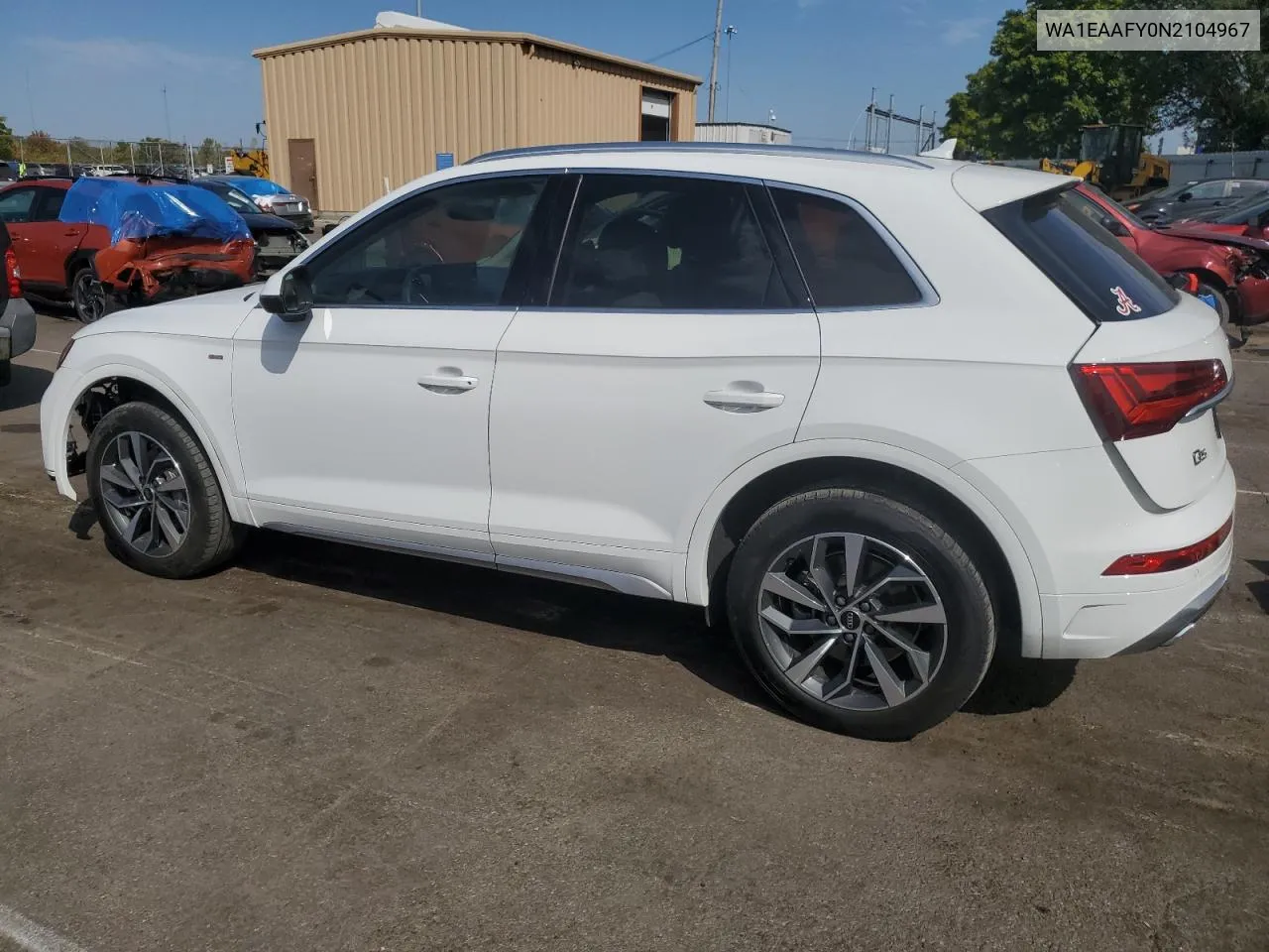 2022 Audi Q5 Premium Plus 45 VIN: WA1EAAFY0N2104967 Lot: 72056694