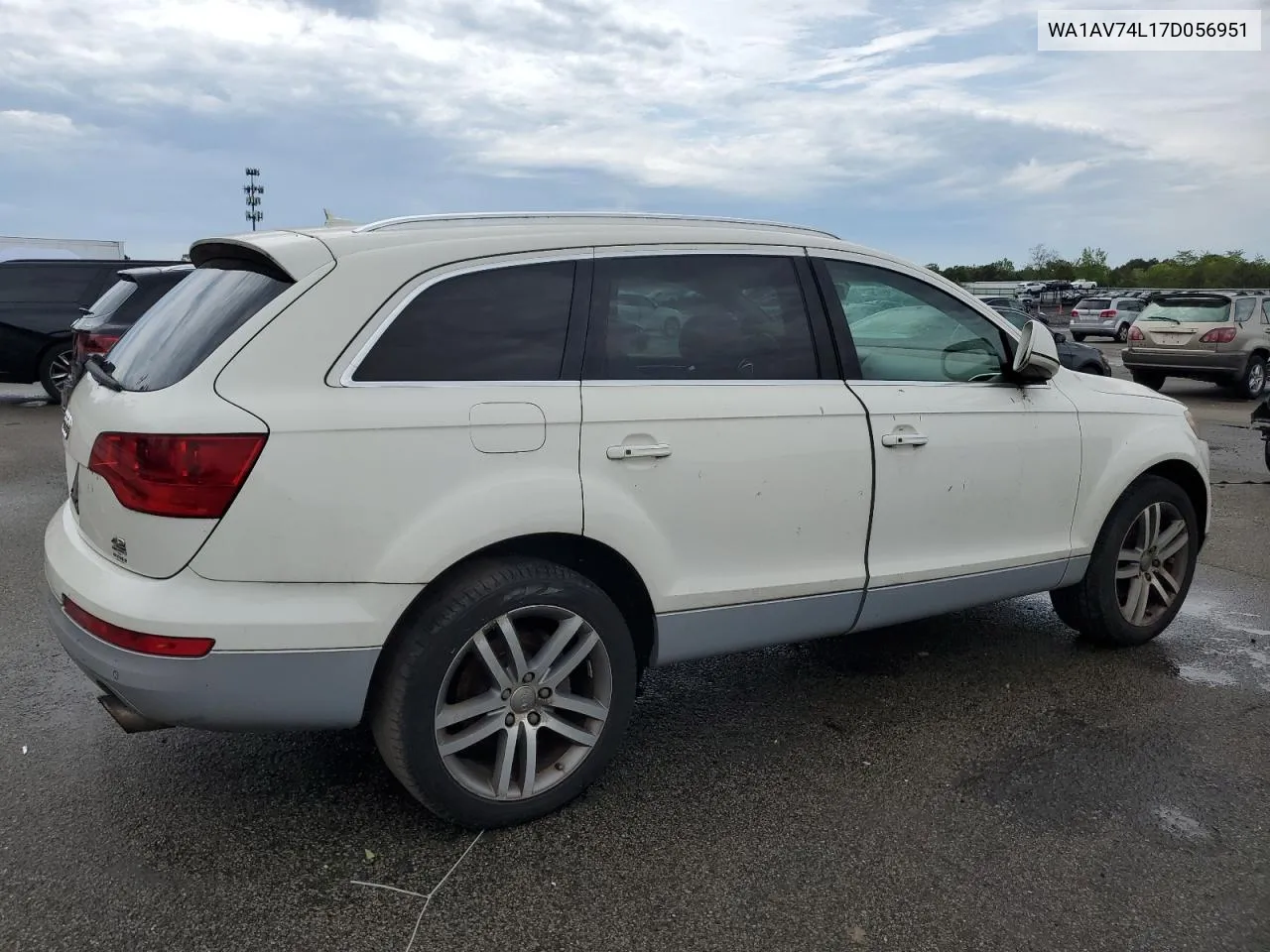 2007 Audi Q7 4.2 Quattro VIN: WA1AV74L17D056951 Lot: 55529764