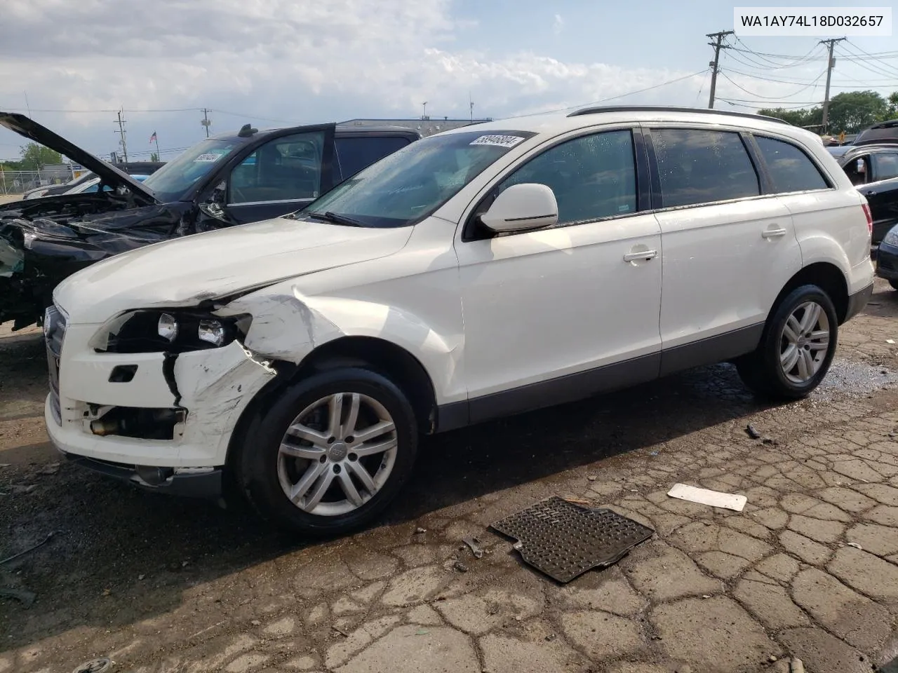 2008 Audi Q7 3.6 Quattro VIN: WA1AY74L18D032657 Lot: 58946804